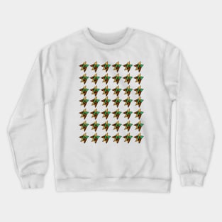 Dirty Star Pattern Crewneck Sweatshirt